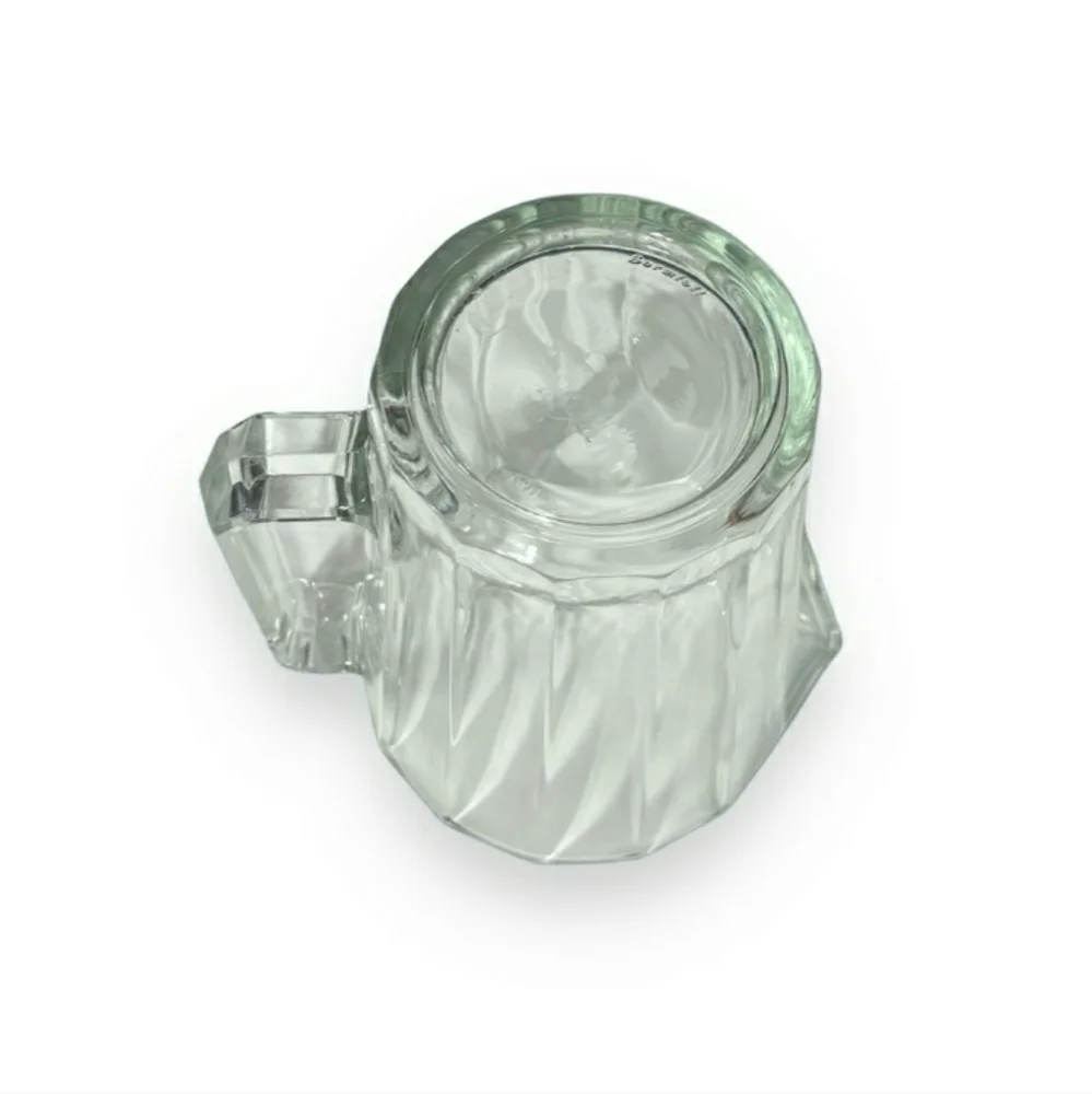 BORMIOLI Rocco Clear Pressed Glass Pitcher VINTAGE